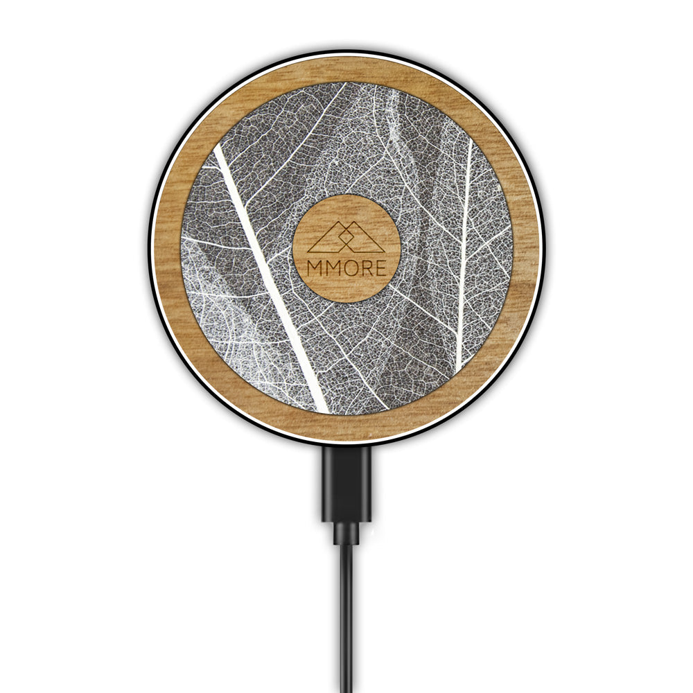 Wireless Charger With Organic and Wood Material