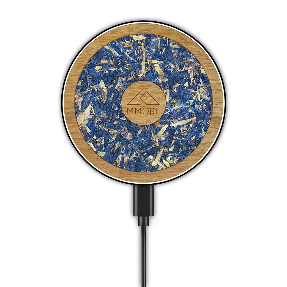 Wireless Charger With Organic and Wood Material