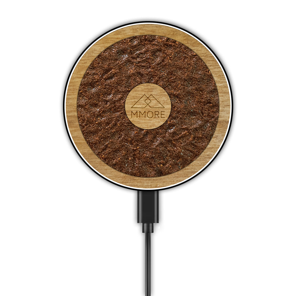 Wireless Charger With Organic and Wood Material