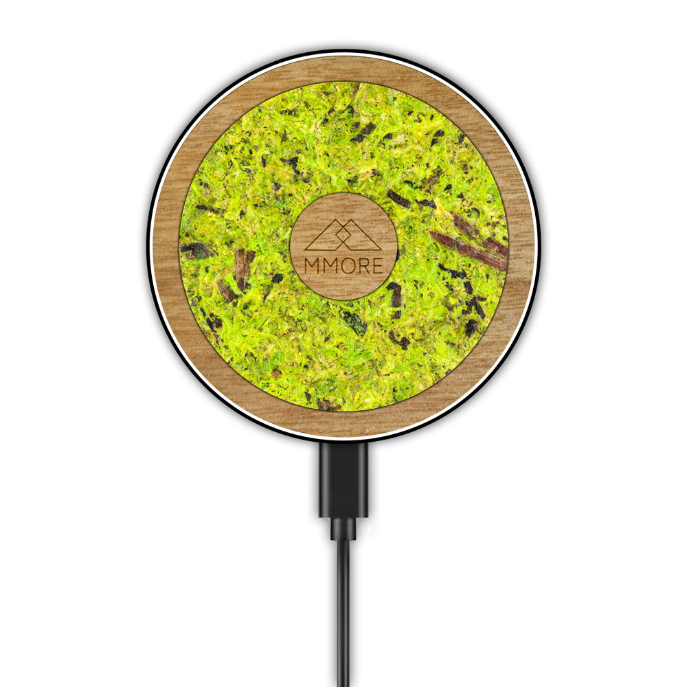 Wireless Charger With Organic and Wood Material