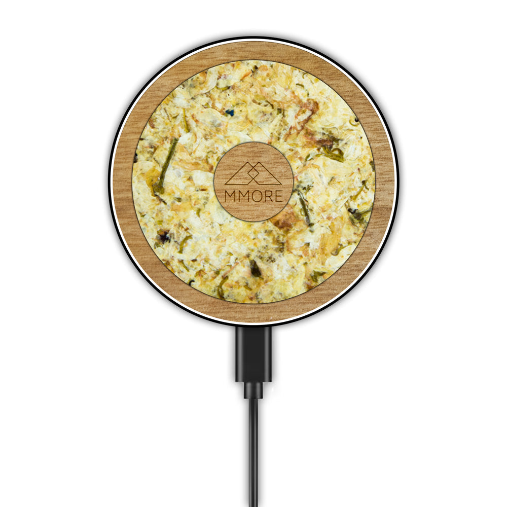 Wireless Charger With Organic and Wood Material