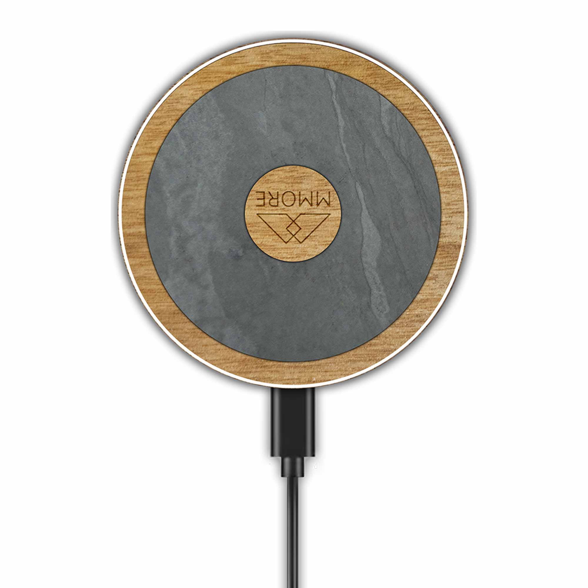 Wireless Charger With Organic and Wood Material
