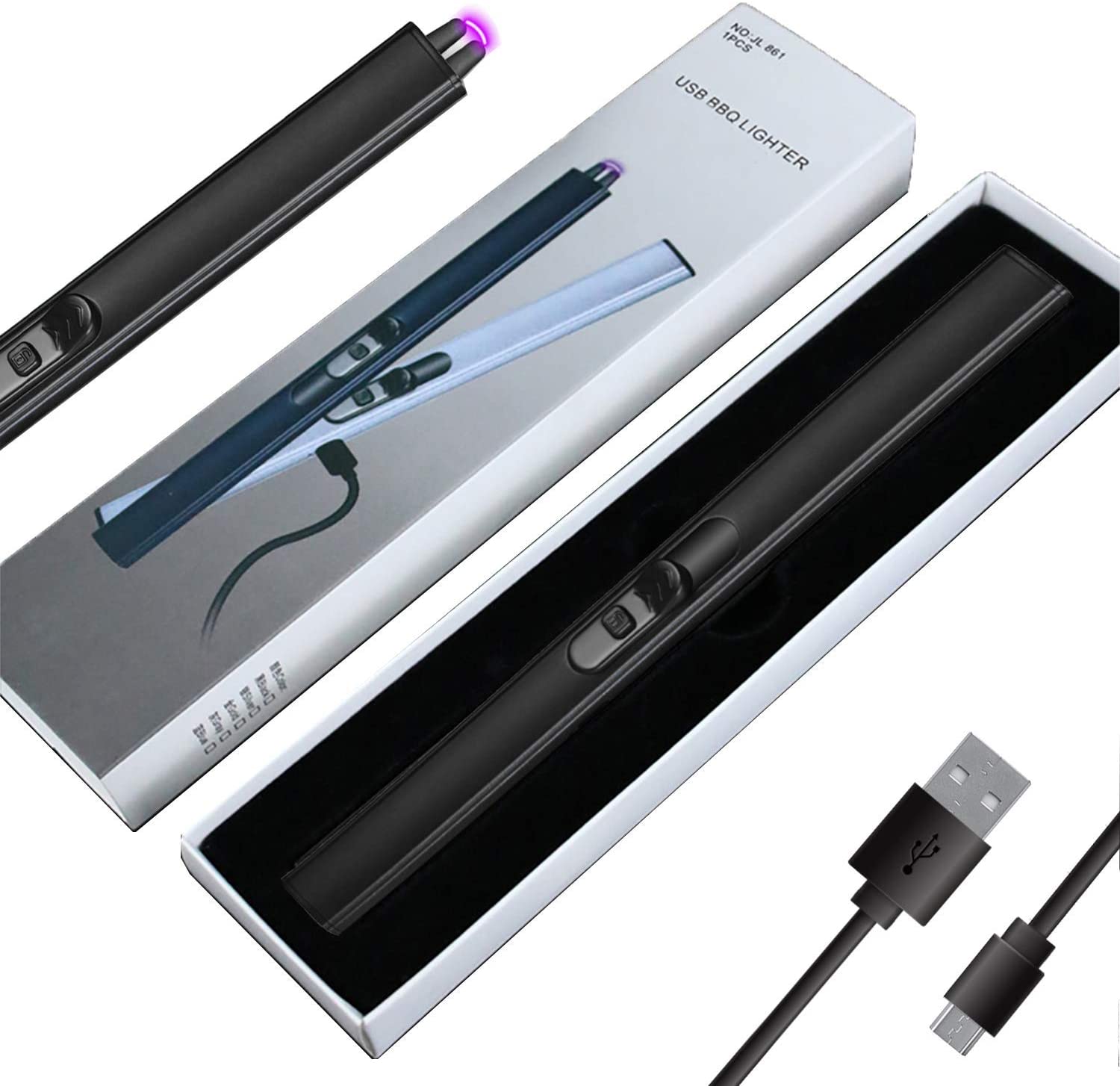 Single Arc Candle Lighter - Black