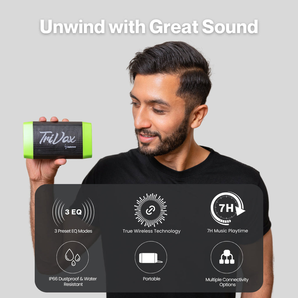 TriVox - Triangle Bluetooth Wireless Portable Speaker